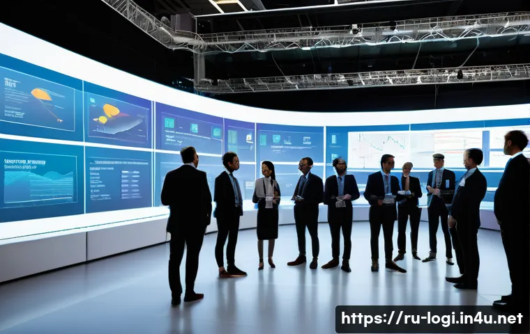 물류정보관리사와 관련된 협회 및 기관 - A professional logistics conference scene featuring a diverse group of business people in formal att...
