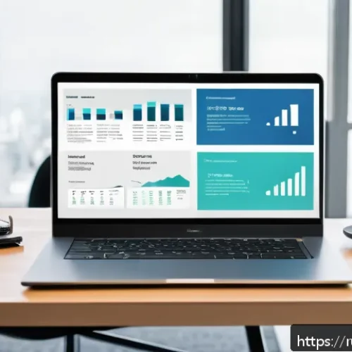 Home 17 물류정보관리사 취업을 위한 포트폴리오 작성법 - A professional portfolio presentation scene in a modern office environment, featuring a clean, minim...