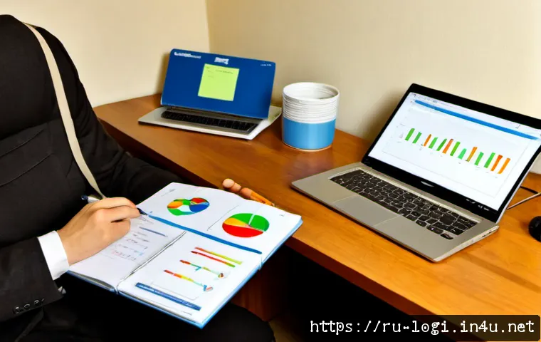 Home 17 물류정보관리사 필기 공부 전략 - Photorealistic Russian adult learner studying for a logistics information management certification e...